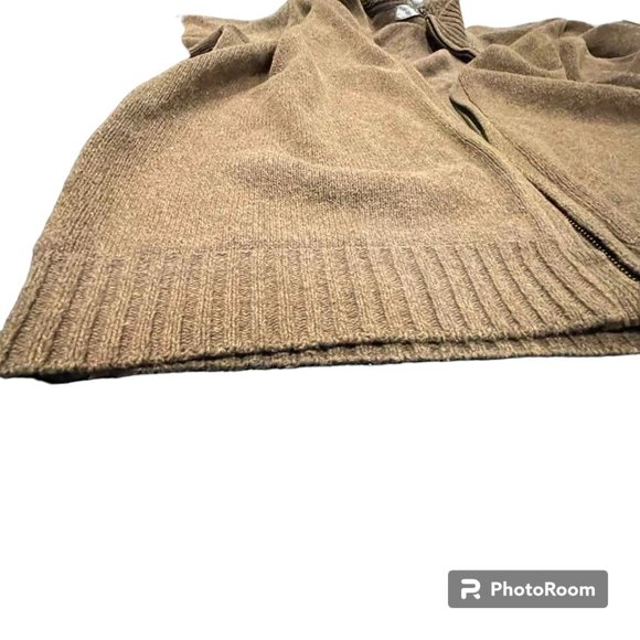 Oscar de la Renta Sherpa Collar Men's Sweater Cardigan w/ Full Zipper Cl… - Picture 7 of 11